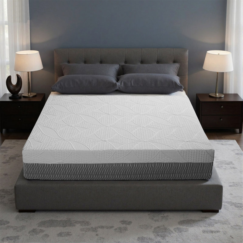 14-Inch Queen Mattress – Made In Japan- Plush Thick Design & Breathable, Sterilizing Feature + High Rebound Support, Eco-Friendly Material With Chic Finish, Elevates Luxury Sleep Experience