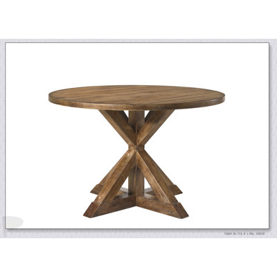 Wallace II Weathered Oak Finish Dining Table, Spacious And Durable For Family Gatherings And Entertaining Guests