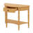 Solid Wood Half Moon Console Table With Drawer – Entryway Accent Table With Storage-122653140