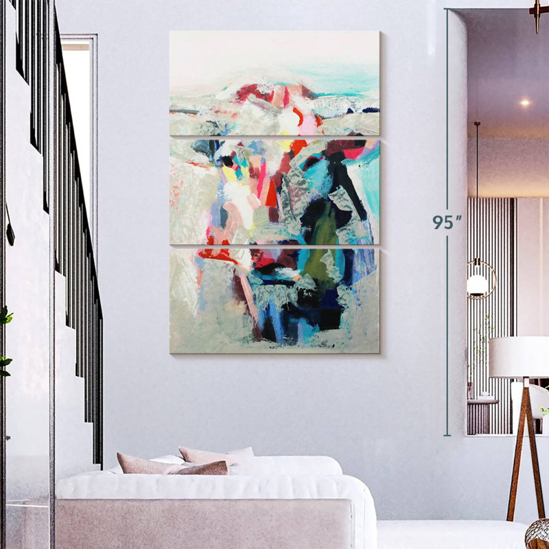 Peinture de vache Brampt II, H 74 po x l 48 po