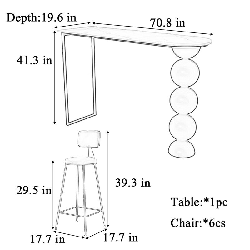 Durso, 41.3"H x 70.8"L x 19.6"W