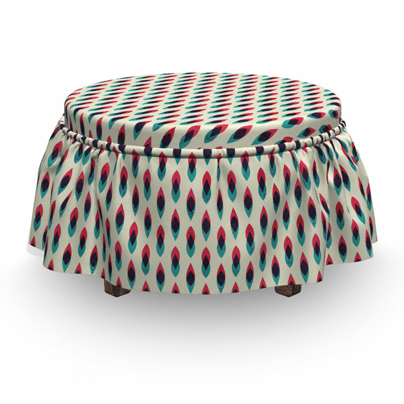 Box Cushion Ottoman Slipcover