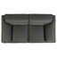 Causeuse rembourrée en graphite Hudson-133411333