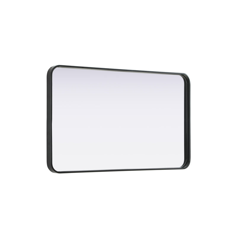 Erath Contour Metal Mirror, 40" x 24", Black