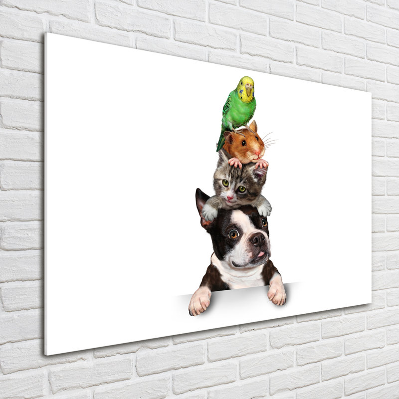 Group Of Animals - Unframed Art Prints on Glass
