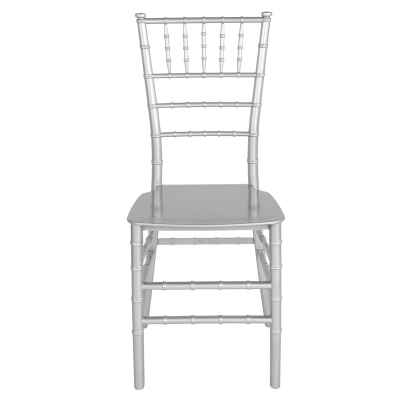 Tioga Resin Stacking Chiavari Chair, Gray