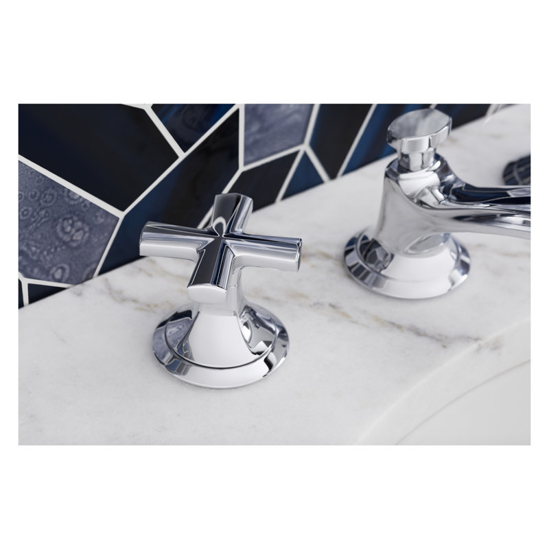 Script™ Sink Faucet, Low Spout, Chrome, Cross Handle