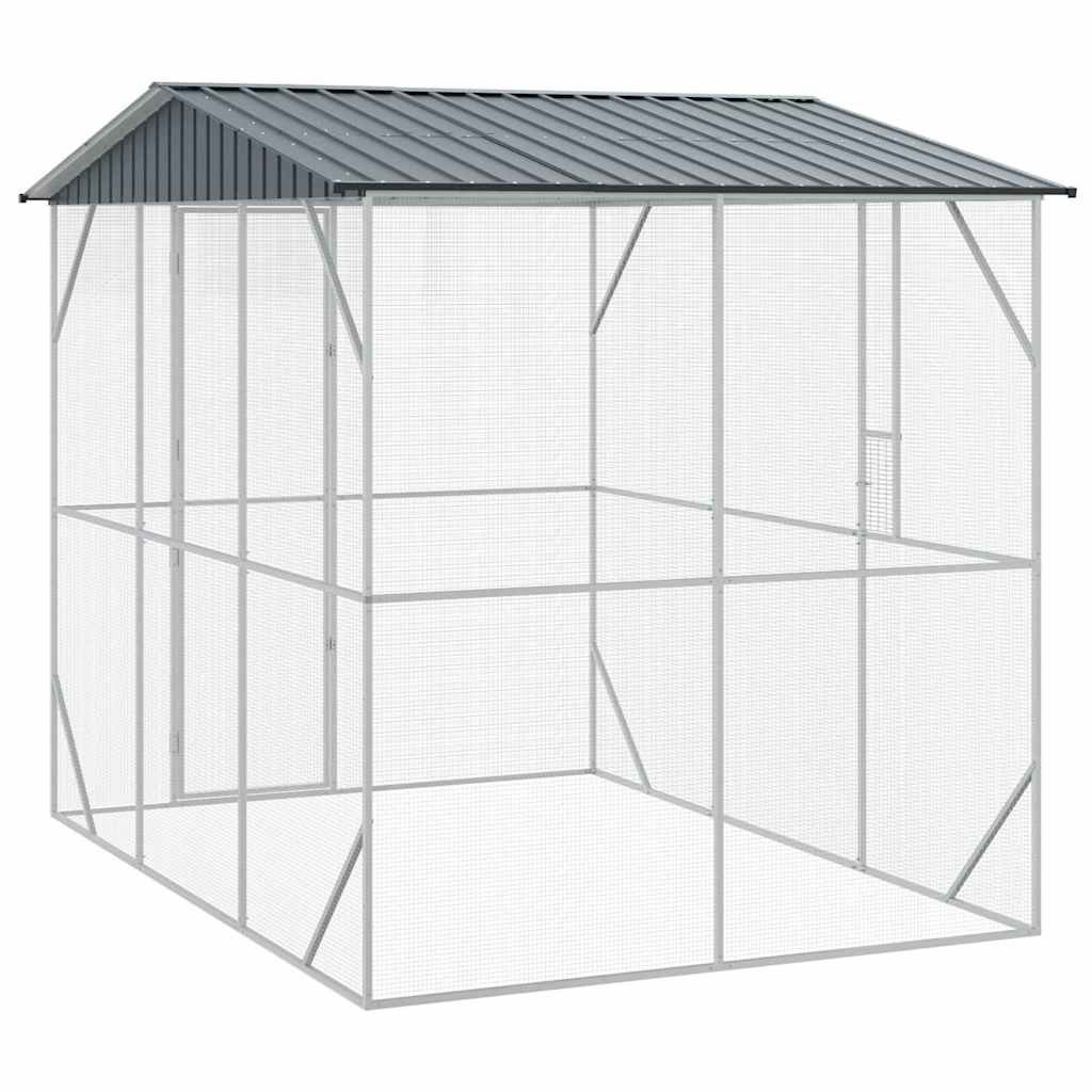 Bird Cage Anthracite 227 X 310 X 247 Cm Galvanised Steel