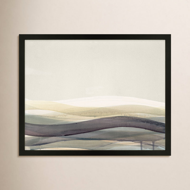 “Preliminary No. 2” By Beth James - Framed Wall Art, 20" W x 16" H, Black Framed