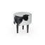 Tabouret à trois piédestaux NOIR ET BLANC-309773271