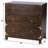 Aerial Wood 3-Drawer Accent Chest with Brass-Plated Corners and Ring Pulls-122149907