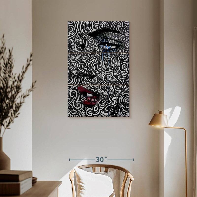 Leisha Engraved, 57" H x 36" W