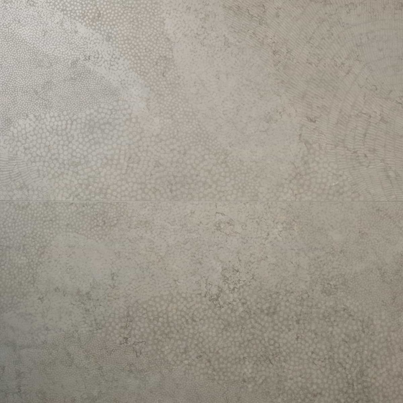 Corretta 23.77 in. x 47.55 in. Semi Gloss Porcelain Tile, Wave Warm Gray
