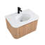 Meuble-lavabo mural avec lavabo incurvé-115689867
