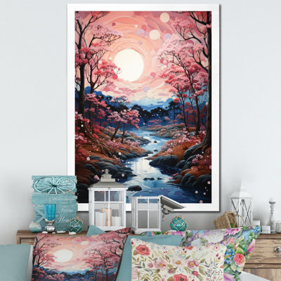 Dryades Japon Art Cherry Blossom River II