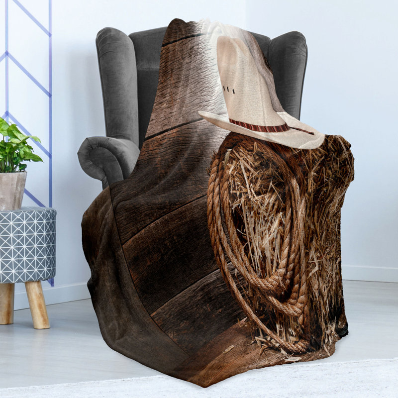 Hand Woven Throw Blanket, 50" W x 60" L