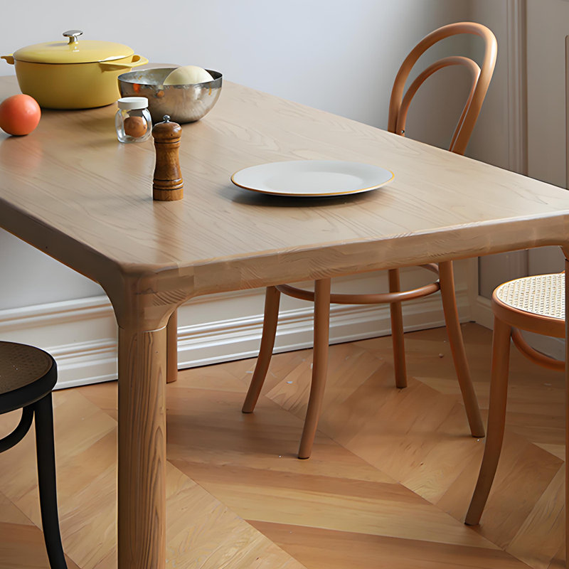 Rectangular Solid Wood    Dining Table for Home, 29.9"H x 70.9"L x 33.5"W