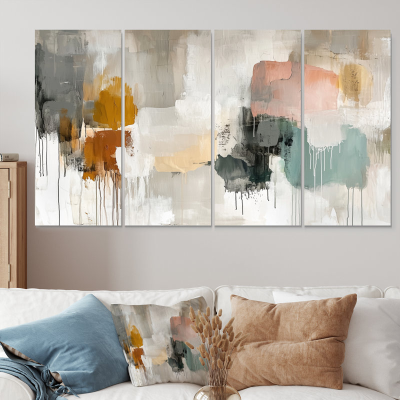 Berriman - décoration murale minimaliste - art mural moderne, 4, H 28 po x l 48 po