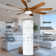 60" Modern Ceiling Fan With Light And Remote, 3 Colour Lights, 6 Speeds, Reversible Quiet DC Motor, Timer