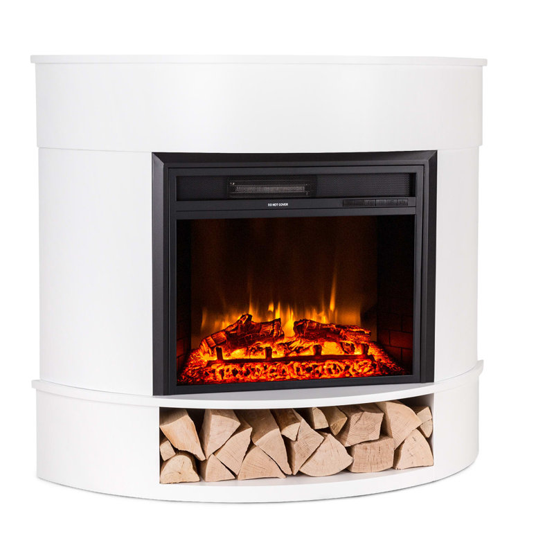 Klarstein 112cm W Electric Fireplace, White