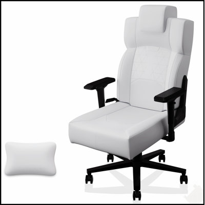 Ergonomic PC Gaming Chair With Lumbar Support, Flip-Up Arms, And Headrest For Comfortable Long-Hour Use