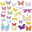 Décalcomanie murale papillons floral