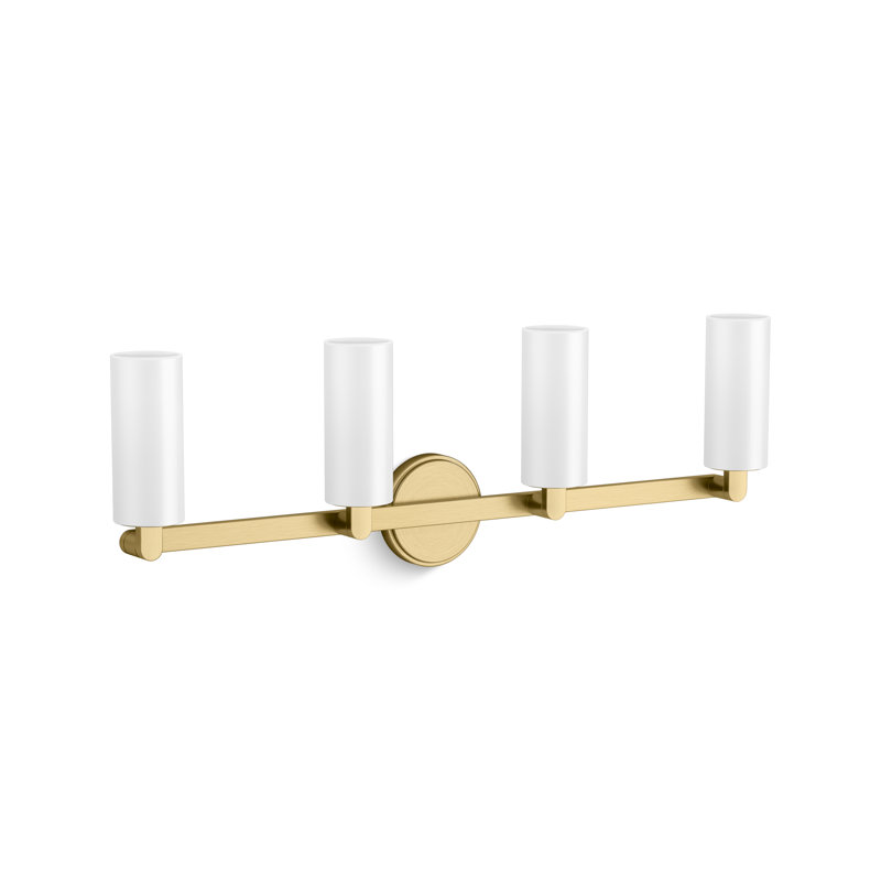 Crue Four-Light Sconce, Brushed Brass