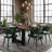 Mid-Century Modern Dining Chairs, Faux Leather Upholstered with Arms, Water-Resistant and Metal Legs-124571355-124571358