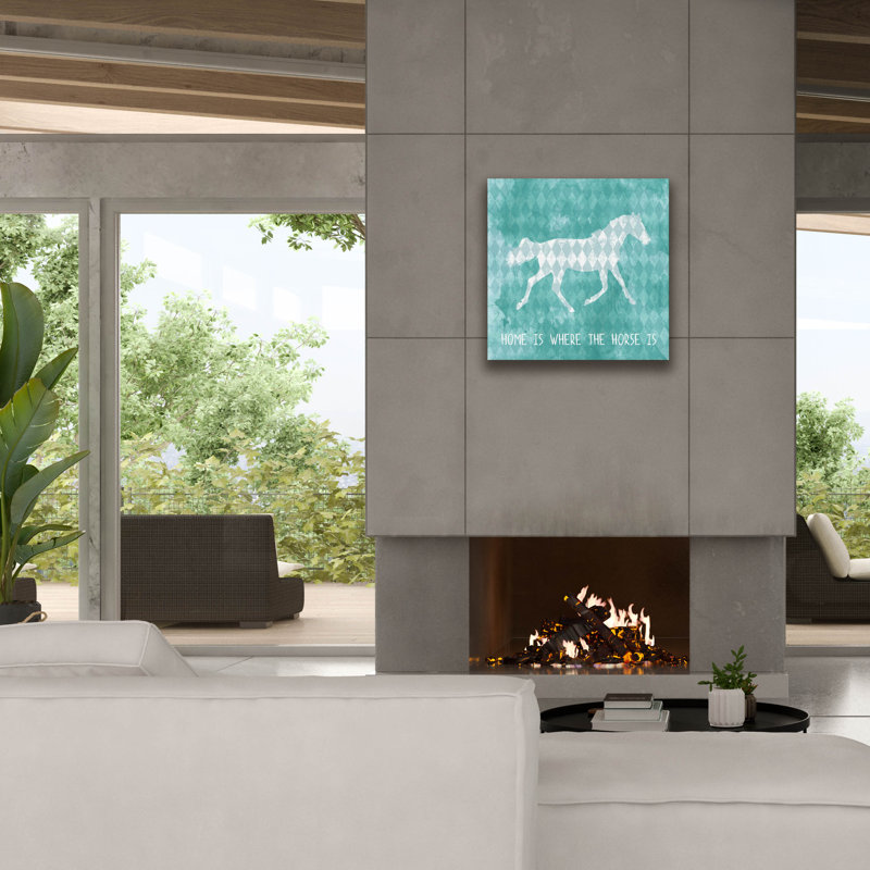  «Horse 2» par Erin Clark, art mural sur toile, 26 po x 26 po, H 26 po x l 26 po x P 1,5 po