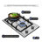 Trifecte Silver 2 Burner Cooktop