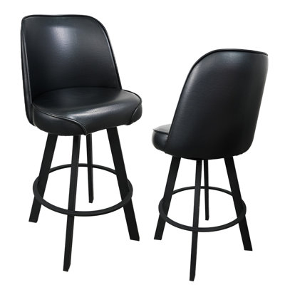 Ensemble de 2 tabourets de bar pivotants avec siège en métal et siège de bar pivotant commercial - assemblage requis