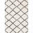 Simple Shag White Black Trellis Indoor Area Rug-41557120