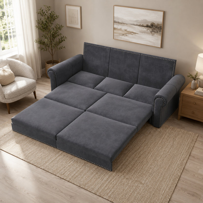 Canapé-lit convertible Classic Elegant, Gris