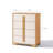 Natural and White 40.9-Inch Tall 4-Drawer Chest