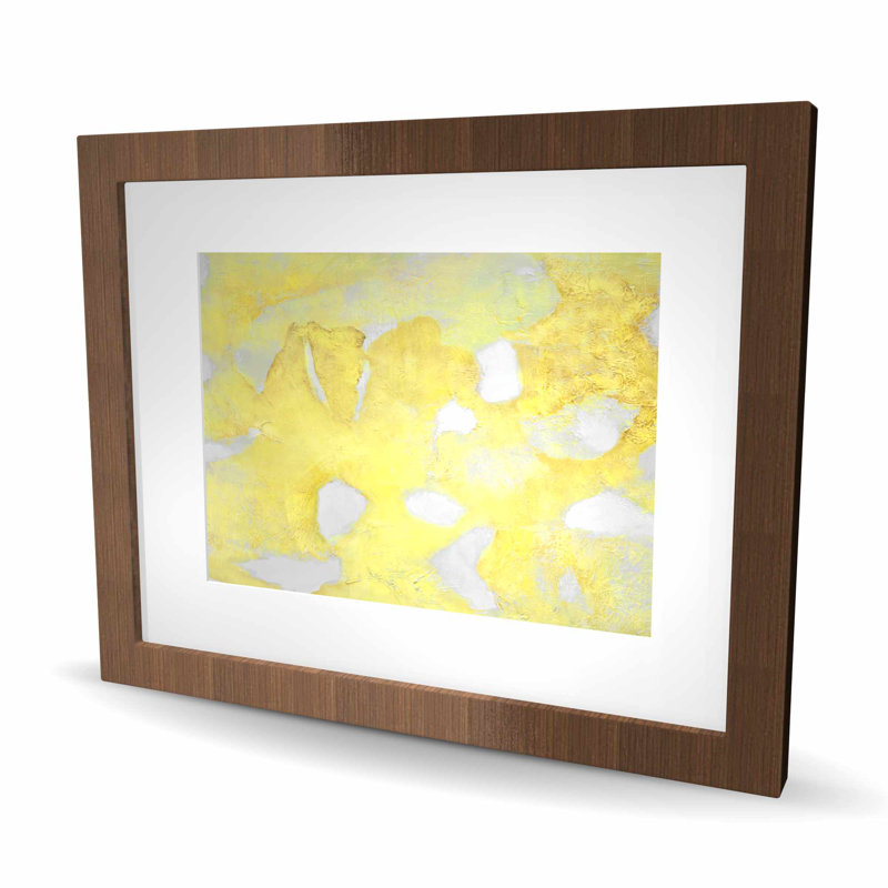 Gold Erosion - impression minimaliste encadrée de salon minimaliste