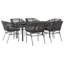 Ensemble repas de patio avec coussins 7 pièces vidaXL-1329142191-1329142187-1329142176