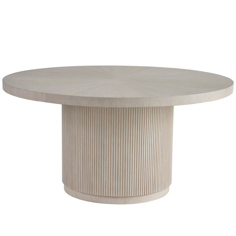 Avaline Carmen Round Dining Table, White Oak
