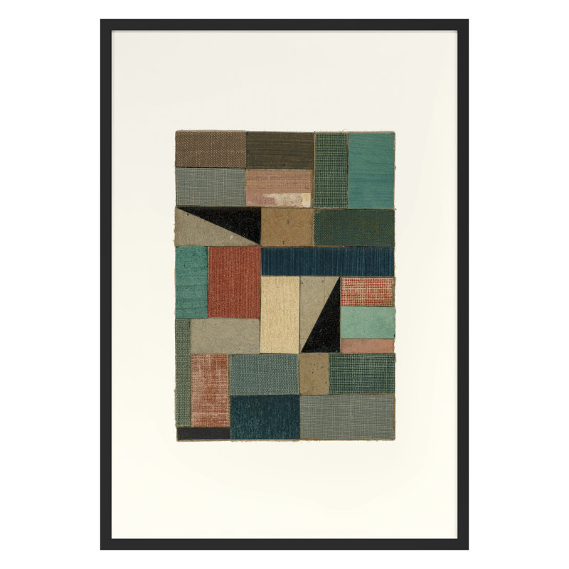 Automne 2022, béton 10 encadré sur papier par Andy Burgess, reproduction, H 36 po x l 25 po