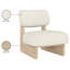 Fauteuil d'appoint en cuir Vetra Lystra-121555200-121555203