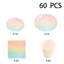 60-Piece Disposable Birthday Party Paper Tableware Set