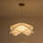 Canek 1 - Light Dimmable Geometric Fabric Celing Light, White Modern Single Pendant Lighting With E26 Bulb