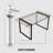 59'' Modern Industrial Rectangular Dining Table