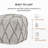 Orvella 17' Gray Rectangular Upholstered Pouf Ottoman-676280810