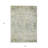 3' X 5' Sage Charcoal And Ivory Abstract Washable Indoor Outdoor Area Rug