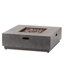 Foyer carré moderne, 50 000 chaleur, fabrication en fer, l 38,79 po x P 13,38 po, sans assemblage, foyer au fini gris pierre