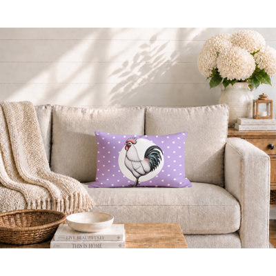 Oreiller réversible intérieur / extérieur Rooster