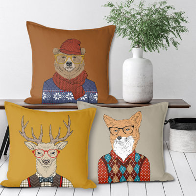 Housse et insert de coussin décoratif en coton