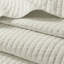 3 pièces de courtepointe très grand / très grand en crème, extérieur en microfibre avec intérieur en coton, réversible pour une literie de repos paisible, repos apaisant-117581349