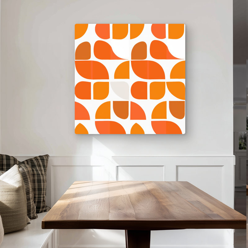 Zig Zag - White Metal Print for Stylish Home Decor
