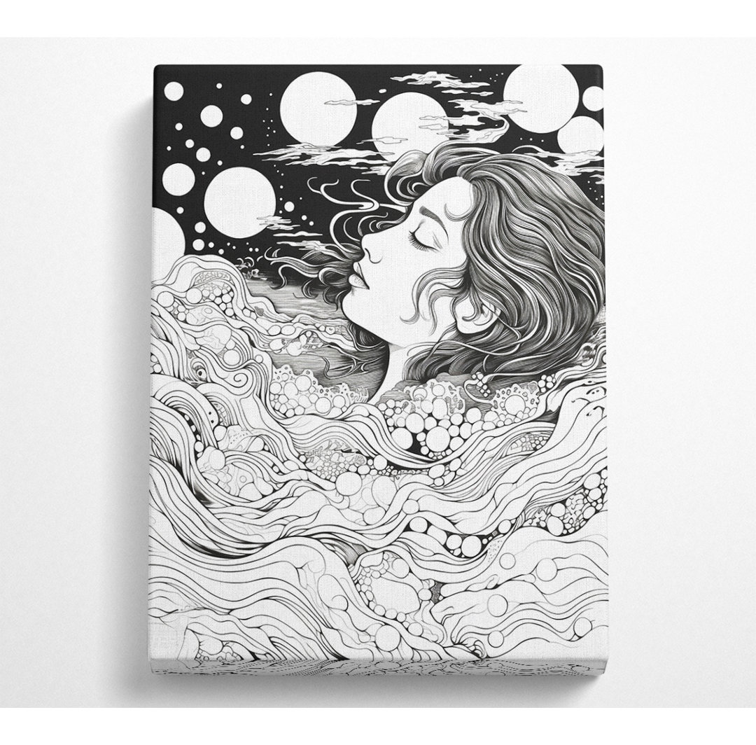 Space Lady - Kunstdrucke auf Leinwand - Wrapped Canvas